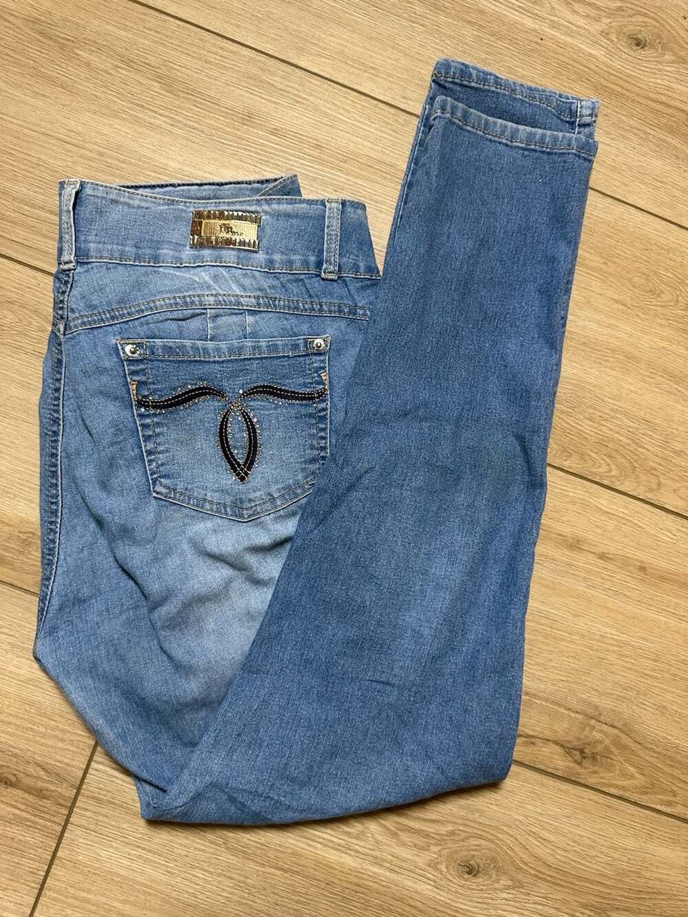 T.T. Blues Jeans Size 13 Skinny Embellished Pocket